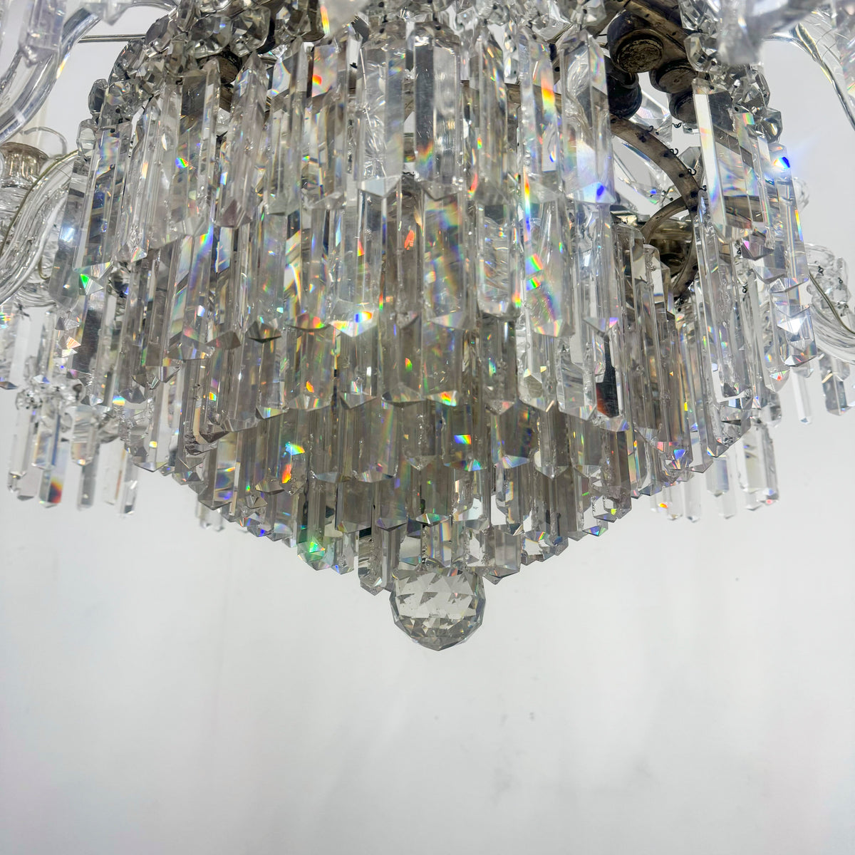 Reclaimed Antique Crystal Chandelier | 12 Arm | The Architectural Forum