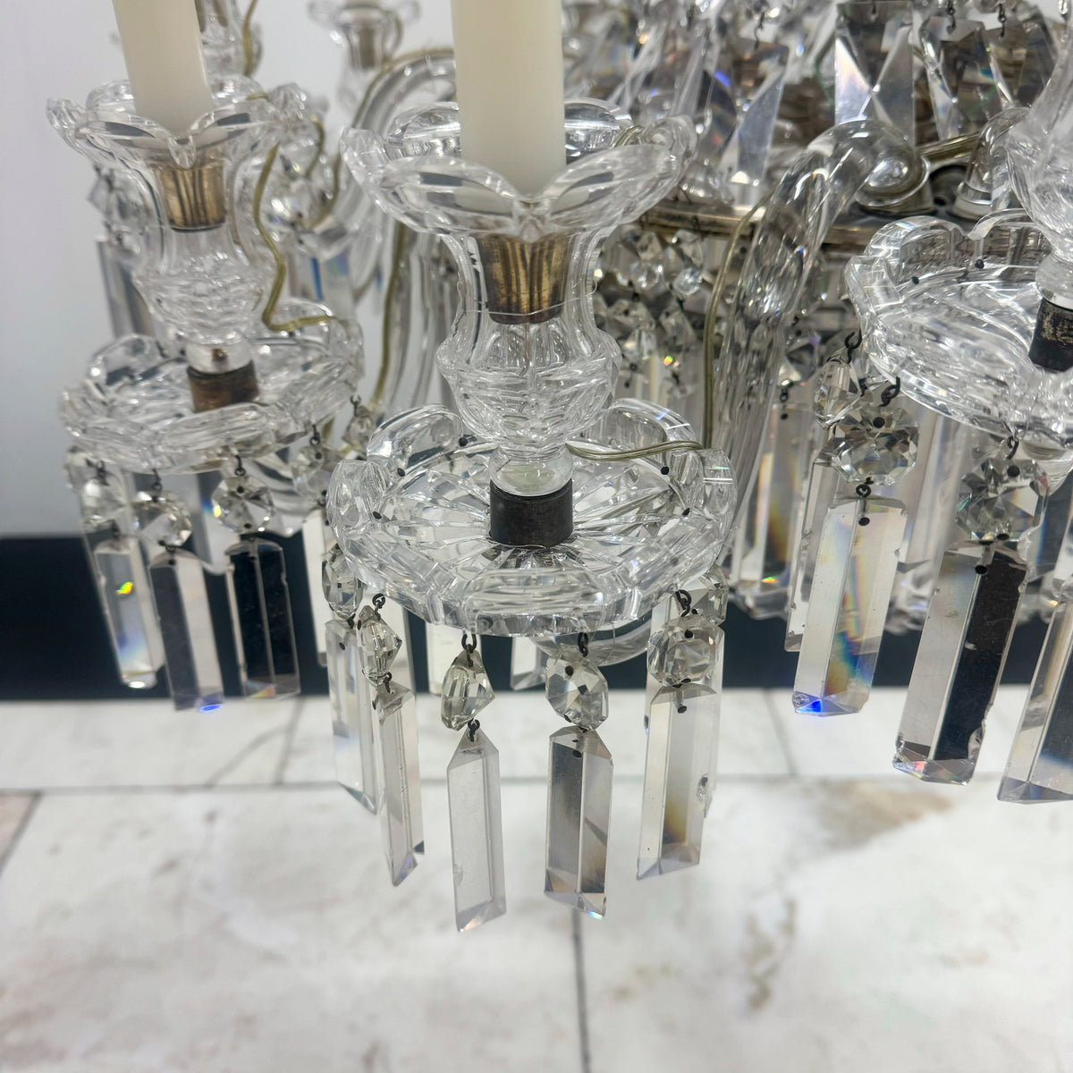 Reclaimed Antique Crystal Chandelier | 12 Arm | The Architectural Forum