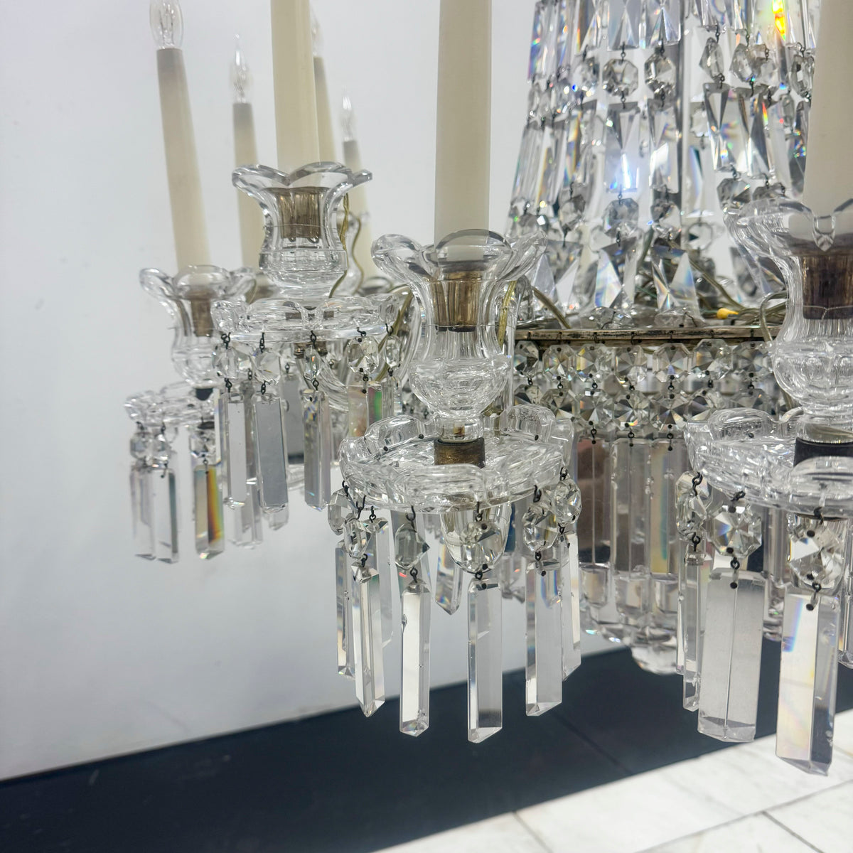 Reclaimed Antique Crystal Chandelier | 12 Arm | The Architectural Forum