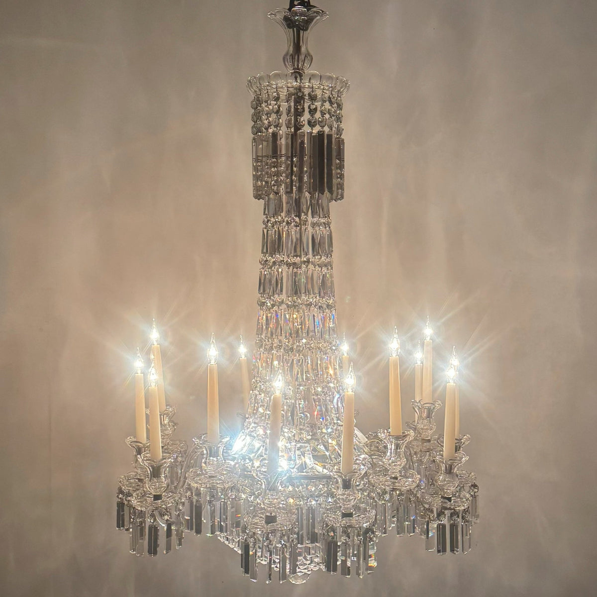 Reclaimed Antique Crystal Chandelier | 12 Arm | The Architectural Forum