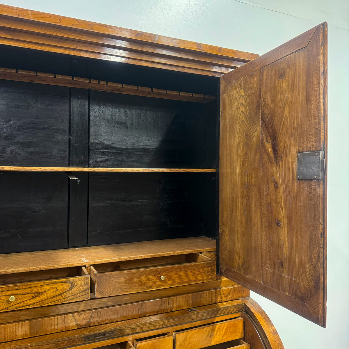 18th Century European Cylinder Bureau Bookcase | The Architectural Forum