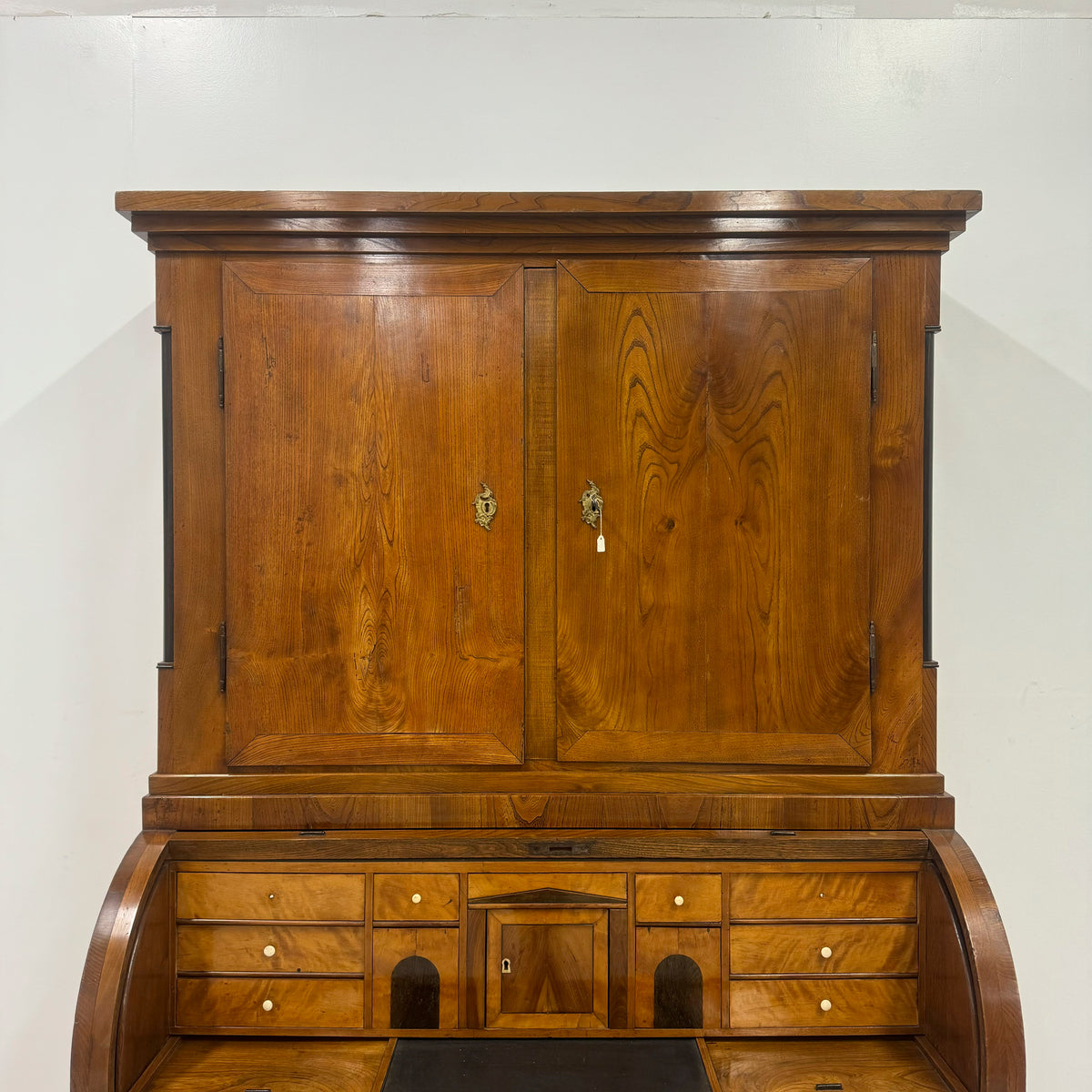 18th Century European Cylinder Bureau Bookcase | The Architectural Forum