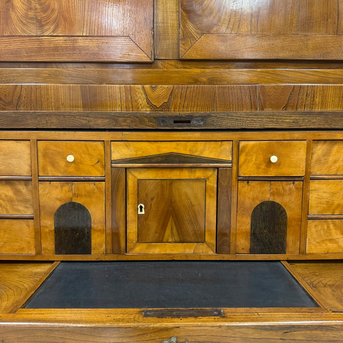 18th Century European Cylinder Bureau Bookcase | The Architectural Forum