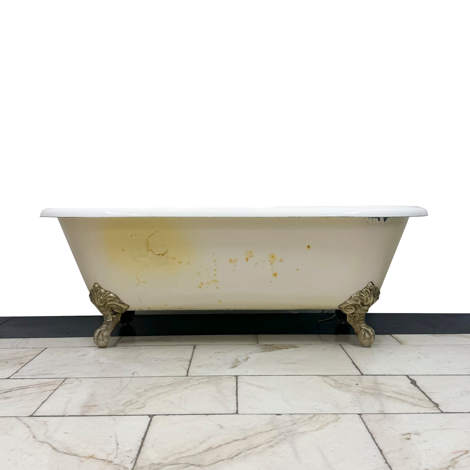 Traditional Double Ended Roll Top Bath with Cast Iron Ball and Claw Feet | The Architectural Forum