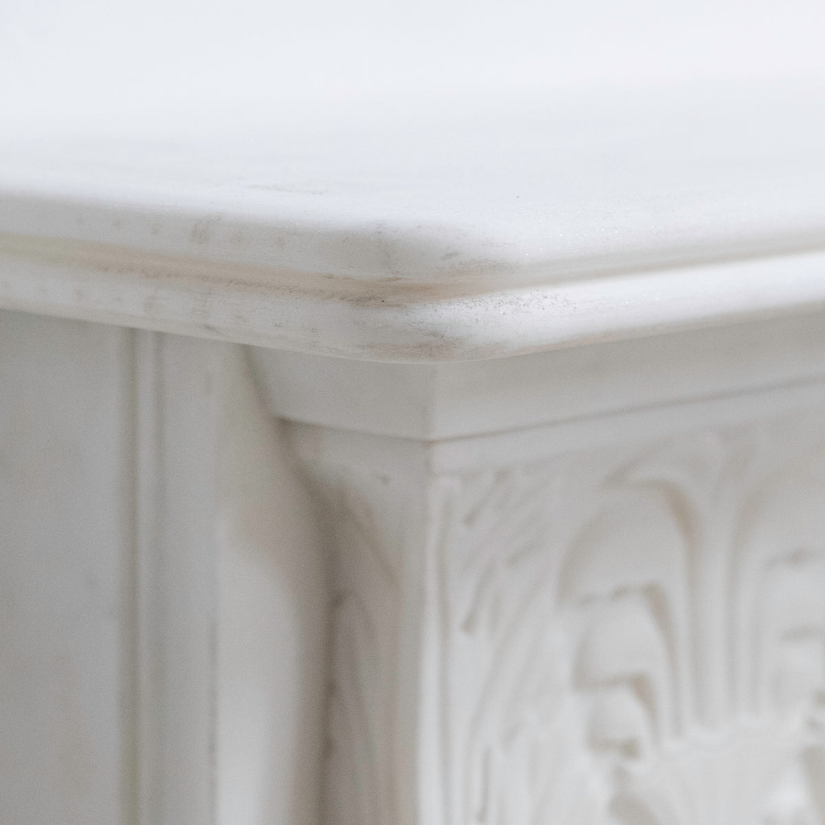 Regency Style Statuary Marble Surround with Acanthus | Pair Available | The Architectural Forum