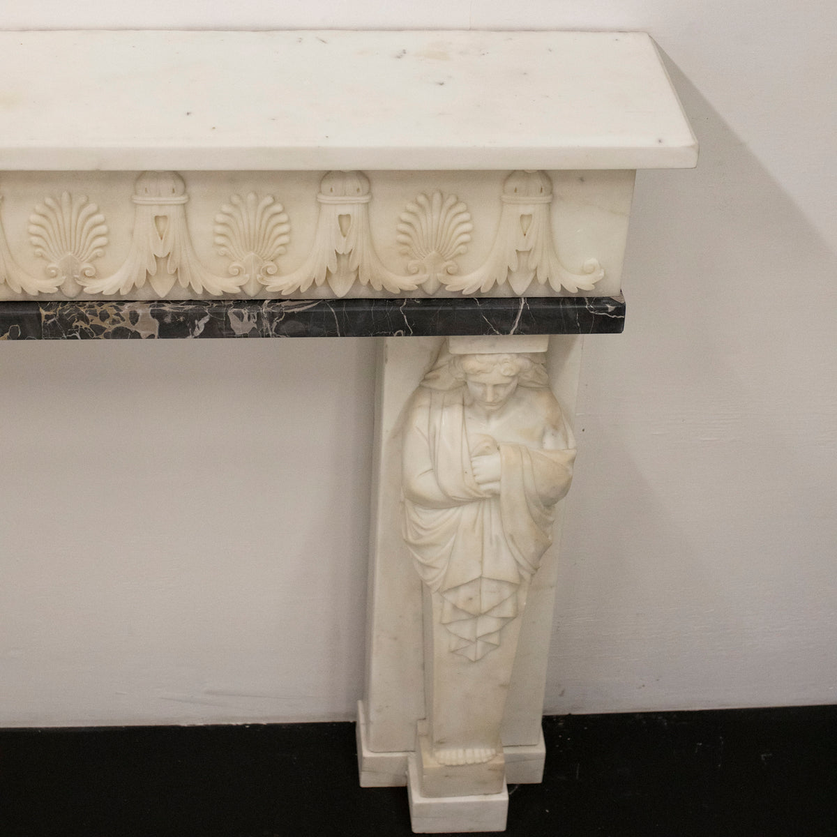 Antique Greek Revival Statuary Marble Fireplace | The Architectural Forum