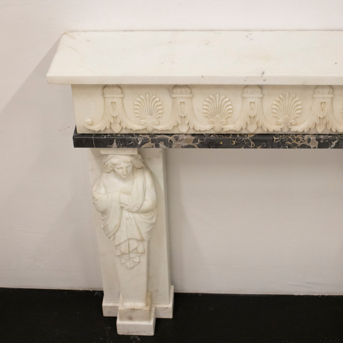 Antique Greek Revival Statuary Marble Fireplace | The Architectural Forum