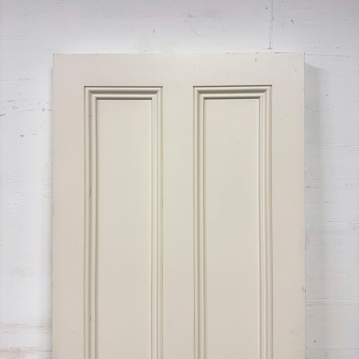 Reclaimed White Tulip Wood 4 Panel Door - 219cm x 77.5cm | The Architectural Forum