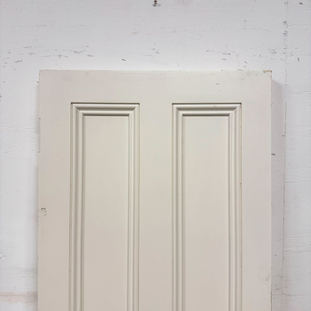 Reclaimed White Tulip Wood 4 Panel Door - 196.5cm x 72cm | The Architectural Forum