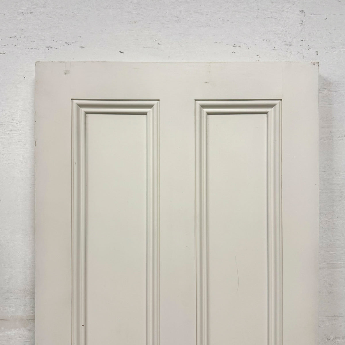 Reclaimed White Tulip Wood 2 Panel Door - 196.5cm x 78cm | The Architectural Forum