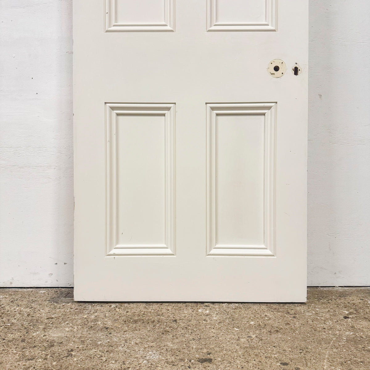 Reclaimed White Tulip Wood 4 Panel Door - 197.5cm x 76cm | The Architectural Forum