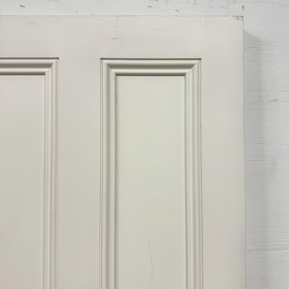 Reclaimed White Tulip Wood 2 Panel Door - 196.5cm x 78cm | The Architectural Forum