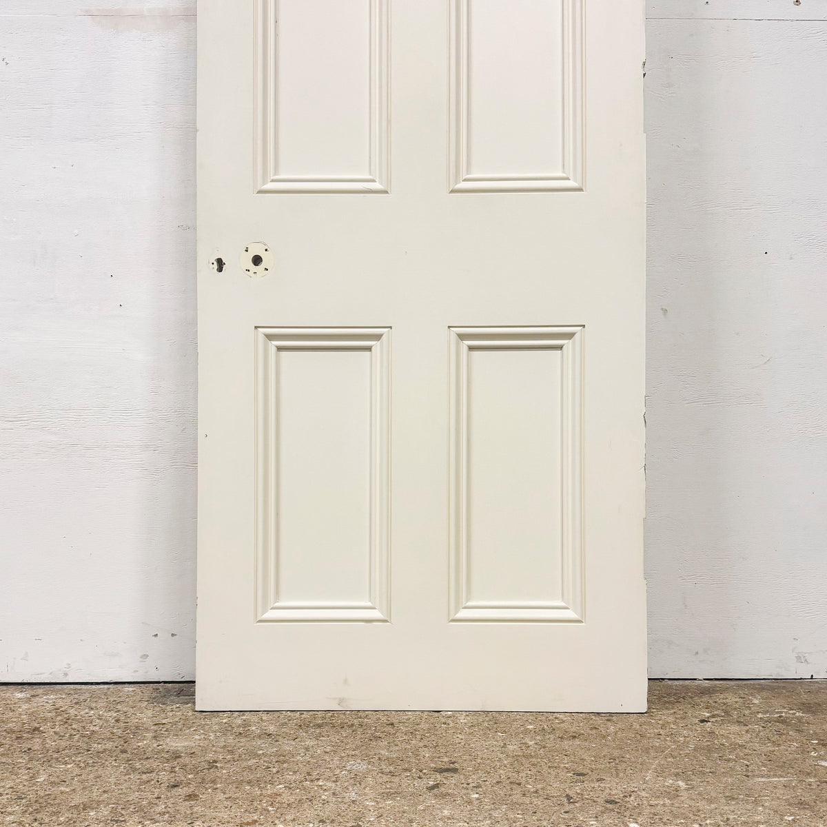 Reclaimed White Tulip Wood 4 Panel Door - 197.5cm x 76cm | The Architectural Forum