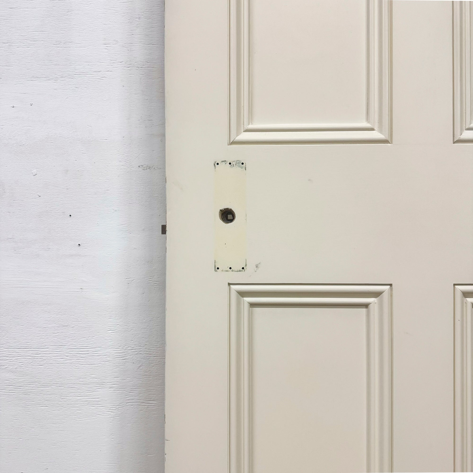 Reclaimed White Tulip Wood 4 Panel Door - 216cm x 81.5cm | The Architectural Forum