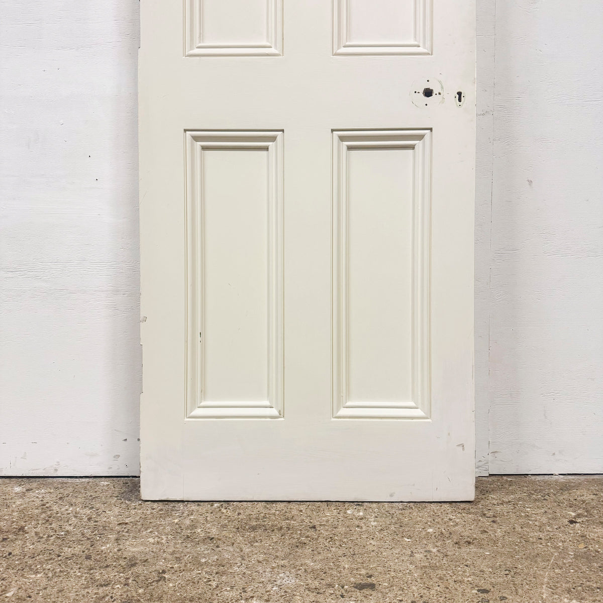 Reclaimed White Tulip Wood 4 Panel Door - 196.5cm x 72cm | The Architectural Forum