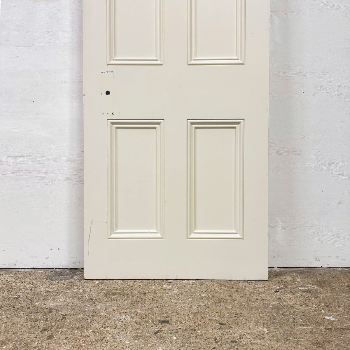 Reclaimed White Tulip Wood 4 Panel Door - 219cm x 77.5cm | The Architectural Forum