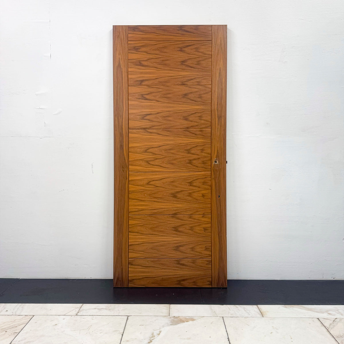 Modern Walnut Veneered Clothworker Fire Door - 210cm x 91.5cm | The Architectural Forum