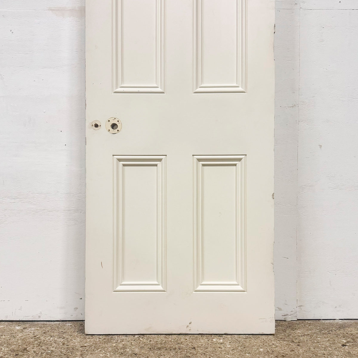 Reclaimed White Tulip Wood 4 Panel Door - 202cm x 69cm | The Architectural Forum