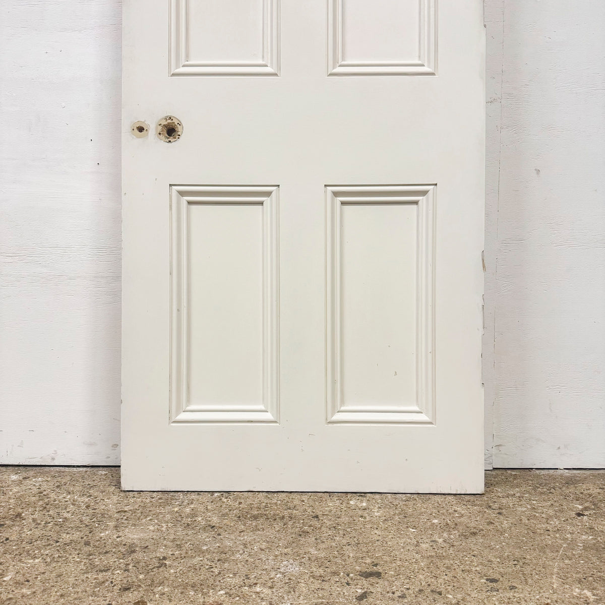 Reclaimed White Tulip Wood 4 Panel Door - 197.5cm x 76cm | The Architectural Forum