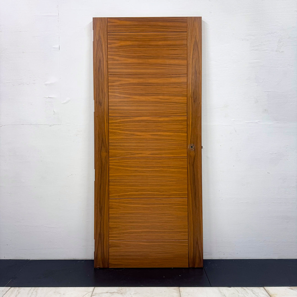 Modern Walnut Veneered Clothworker Fire Door - 210cm x 91.5cm | The Architectural Forum