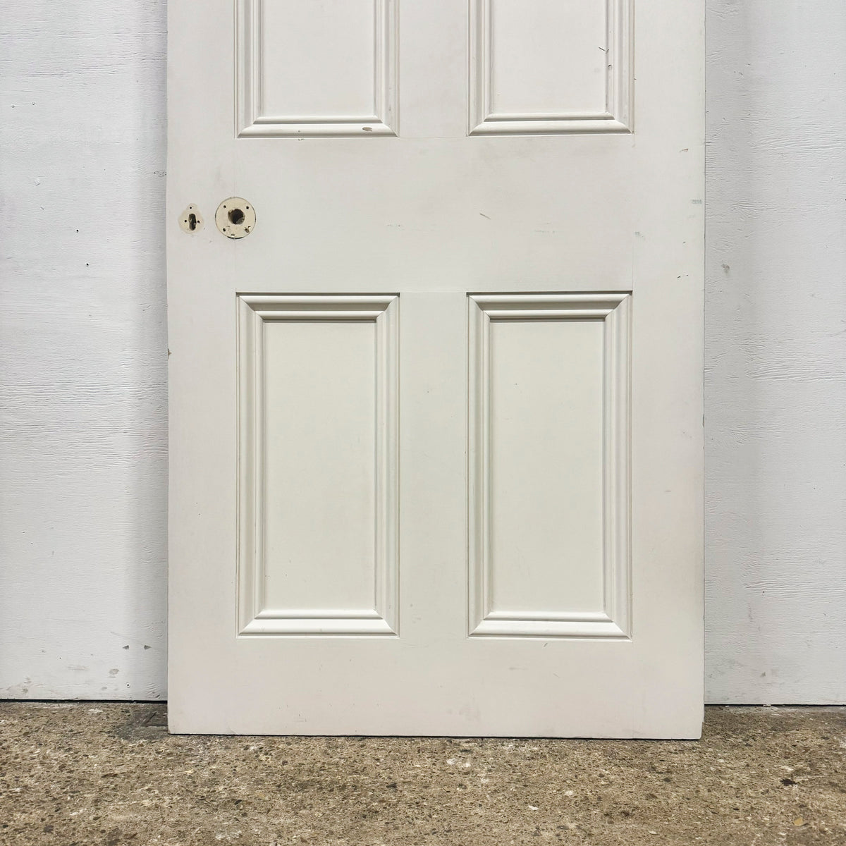 Reclaimed White Tulip Wood 2 Panel Door - 196.5cm x 78cm | The Architectural Forum