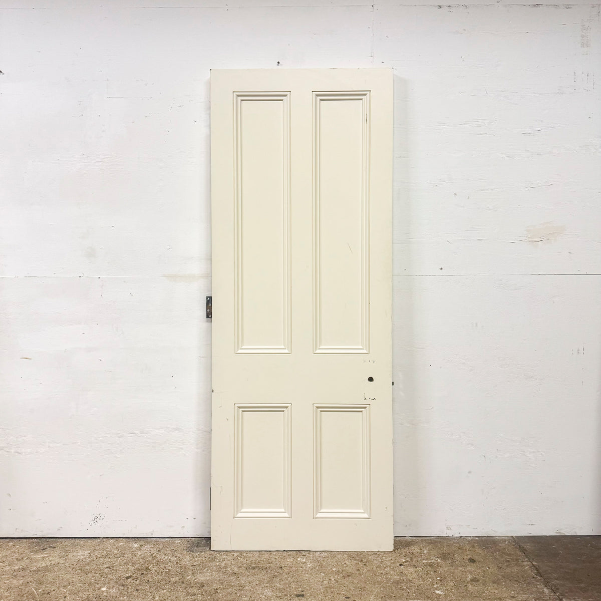 Reclaimed White Tulip Wood 4 Panel Door - 216cm x 81.5cm | The Architectural Forum