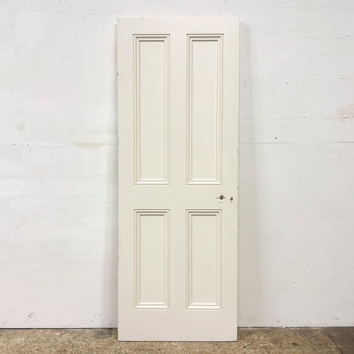 Reclaimed White Tulip Wood 4 Panel Door - 198.5cm x 74.5cm | The Architectural Forum