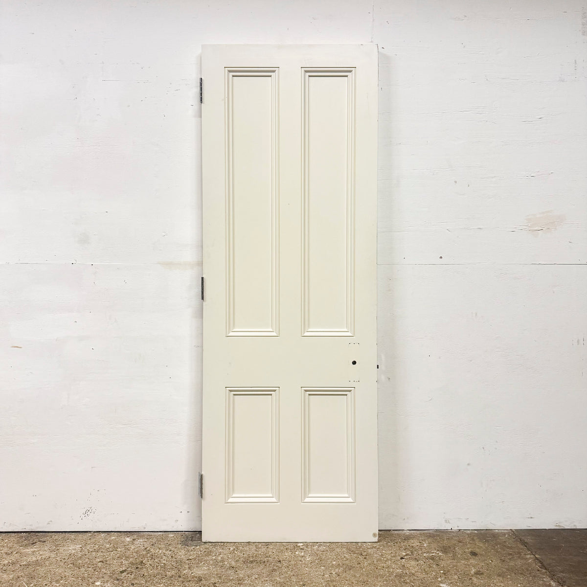 Reclaimed White Tulip Wood 4 Panel Door - 219cm x 77.5cm | The Architectural Forum