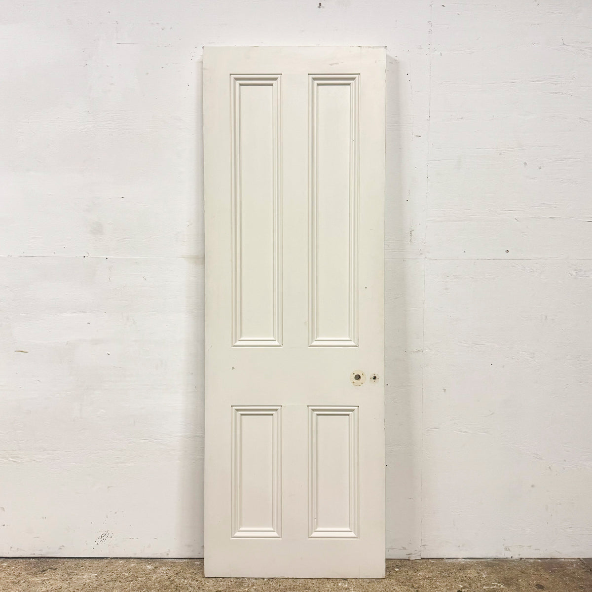 Reclaimed White Tulip Wood 4 Panel Door - 202cm x 69cm | The Architectural Forum