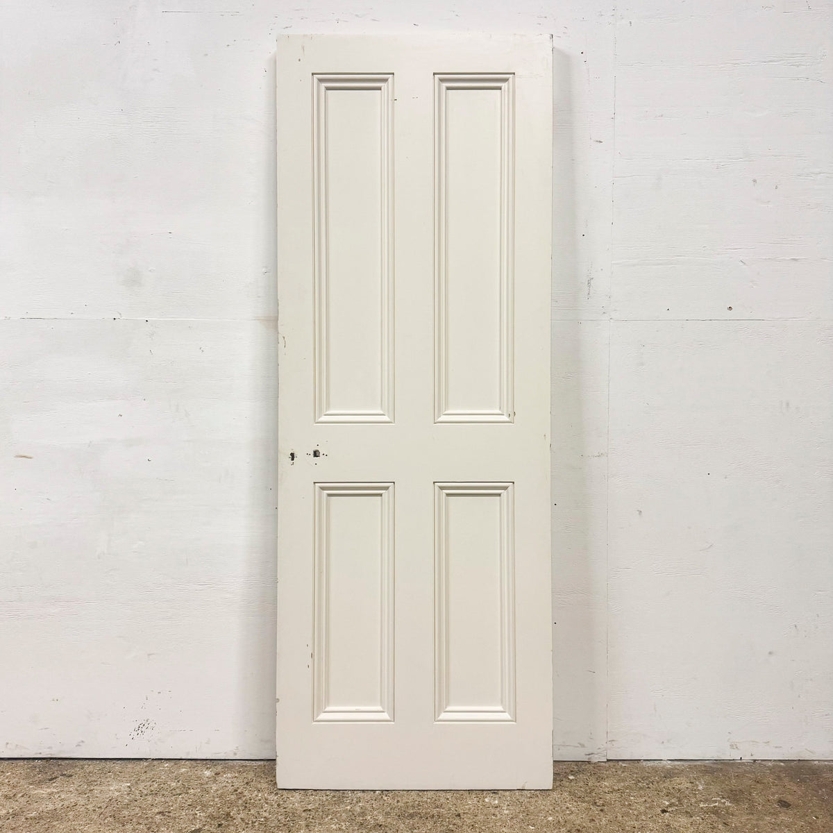 Reclaimed White Tulip Wood 4 Panel Door - 196.5cm x 72cm | The Architectural Forum