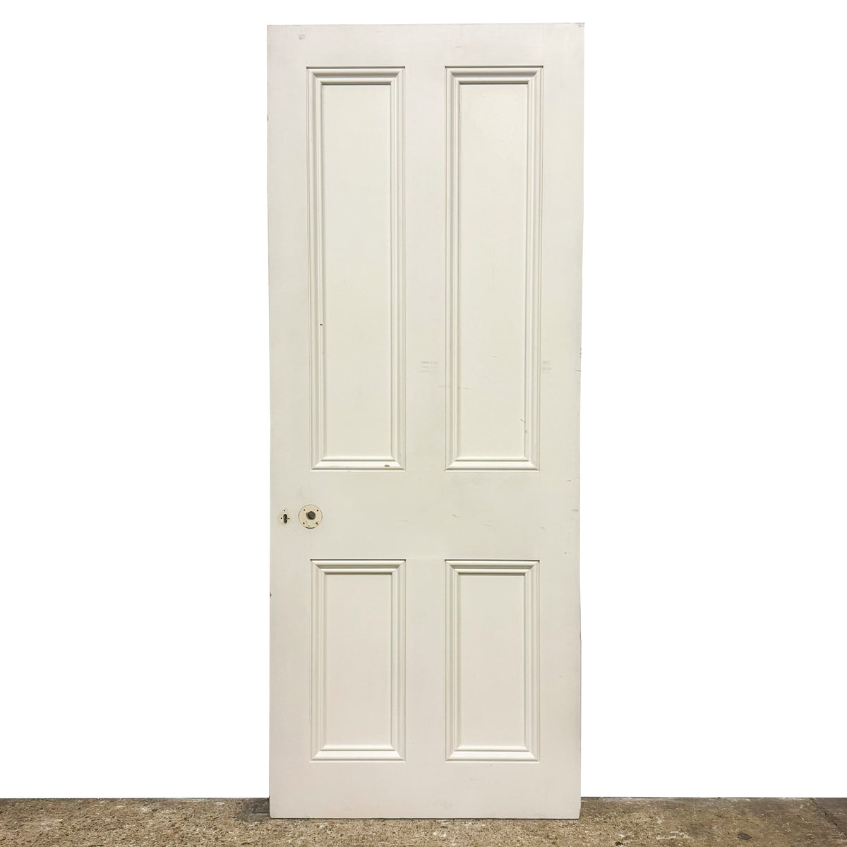 Reclaimed White Tulip Wood 2 Panel Door - 196.5cm x 78cm | The Architectural Forum