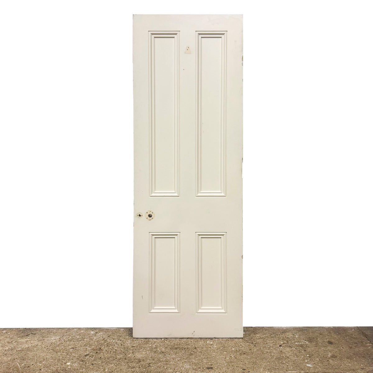 Reclaimed White Tulip Wood 4 Panel Door - 202cm x 69cm | The Architectural Forum