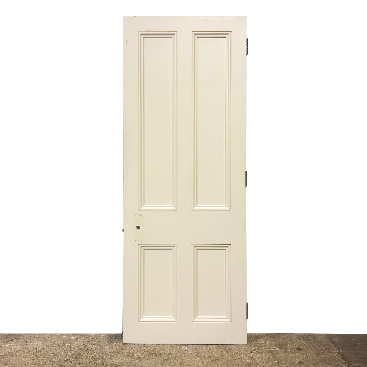 Reclaimed White Tulip Wood 4 Panel Door - 216cm x 81.5cm | The Architectural Forum