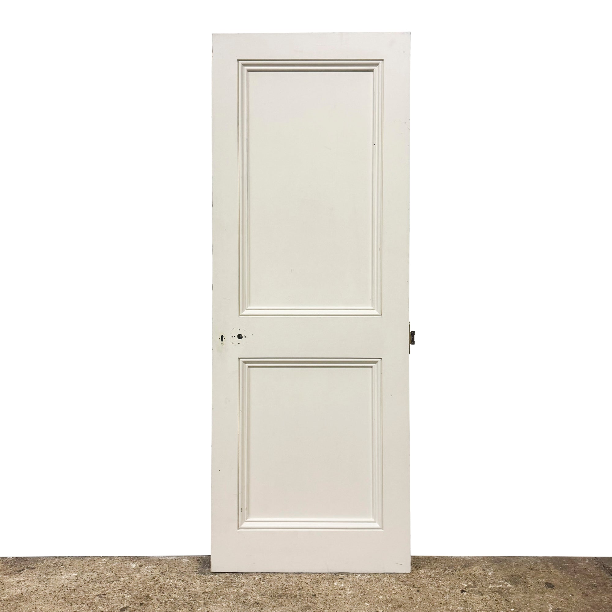 Reclaimed White Tulip Wood 2 Panel Door - 196cm x 72.5cm | The Architectural Forum
