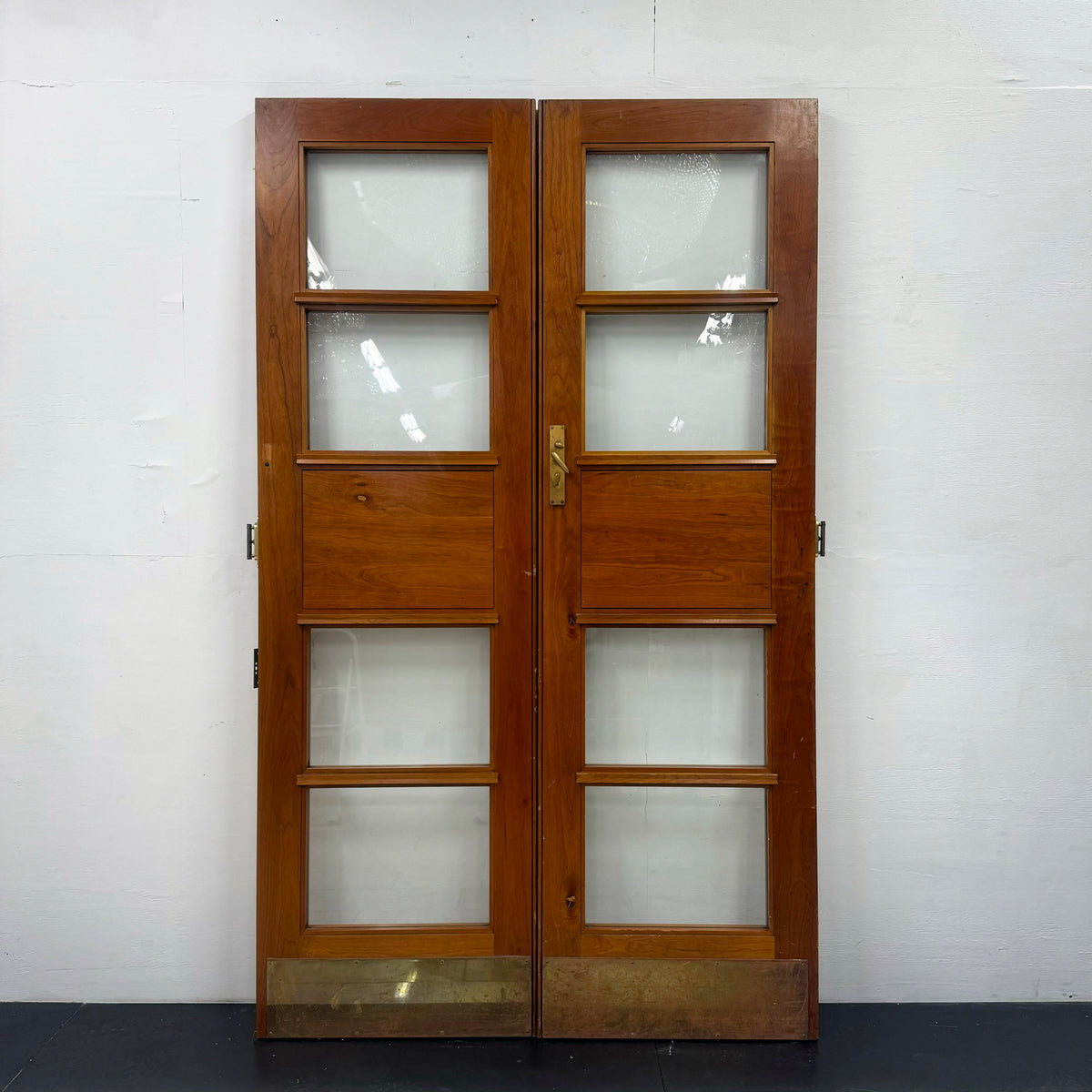 Clothworkers&#39; Pair Walnut Glazed Doors - 238cm x 142.5cm | The Architectural Forum