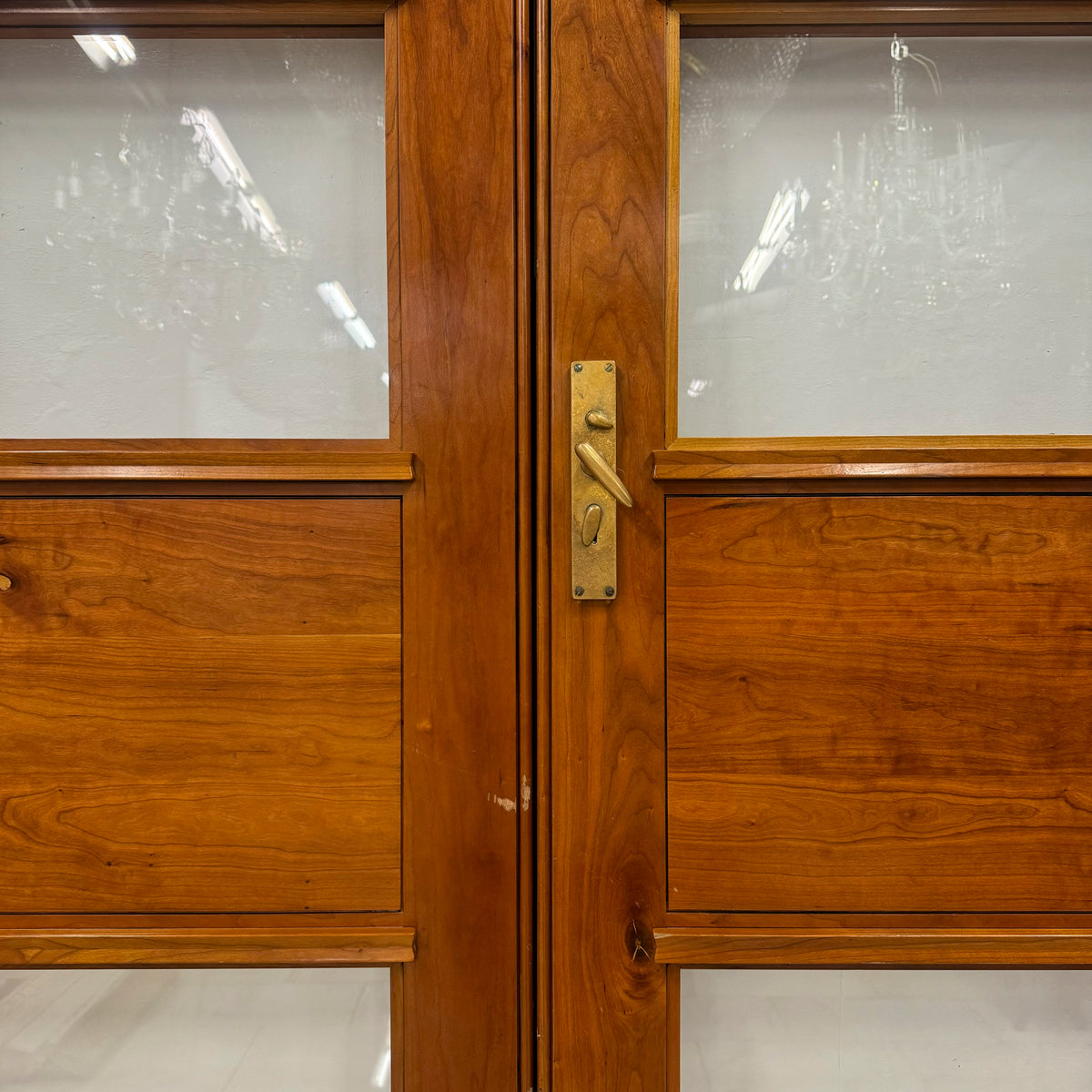 Clothworkers&#39; Pair Walnut Glazed Doors - 238cm x 142.5cm | The Architectural Forum