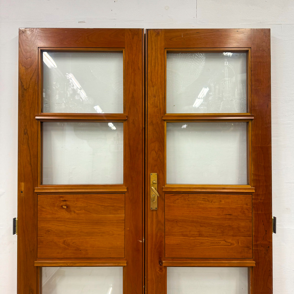 Clothworkers&#39; Pair Walnut Glazed Doors - 238cm x 142.5cm | The Architectural Forum