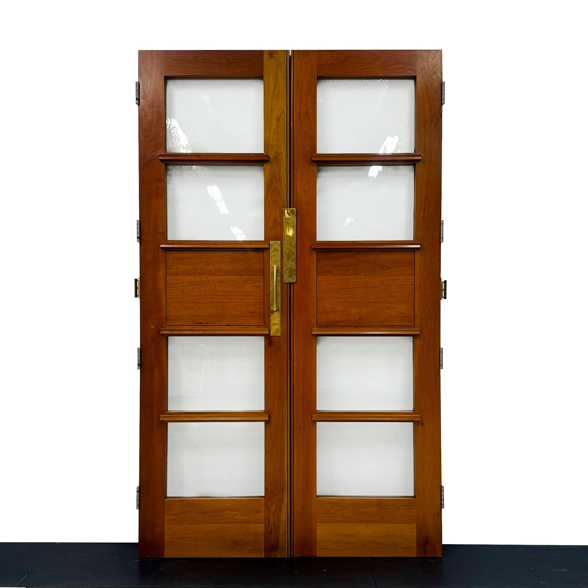 Clothworkers' Pair Walnut Glazed Doors - 238cm x 142.5cm | The Architectural Forum