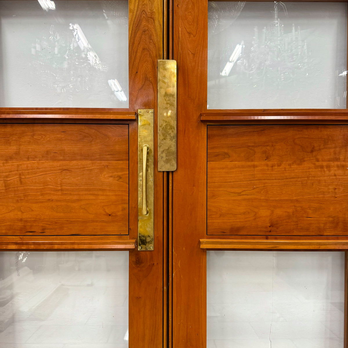 Clothworkers&#39; Pair Walnut Glazed Doors - 238cm x 142.5cm | The Architectural Forum