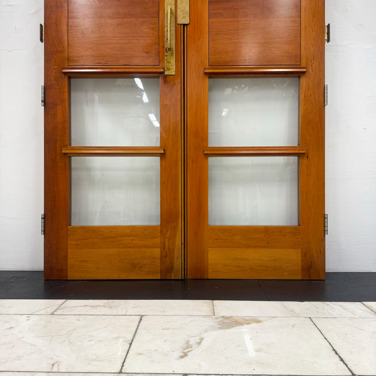 Clothworkers&#39; Pair Walnut Glazed Doors - 238cm x 142.5cm | The Architectural Forum