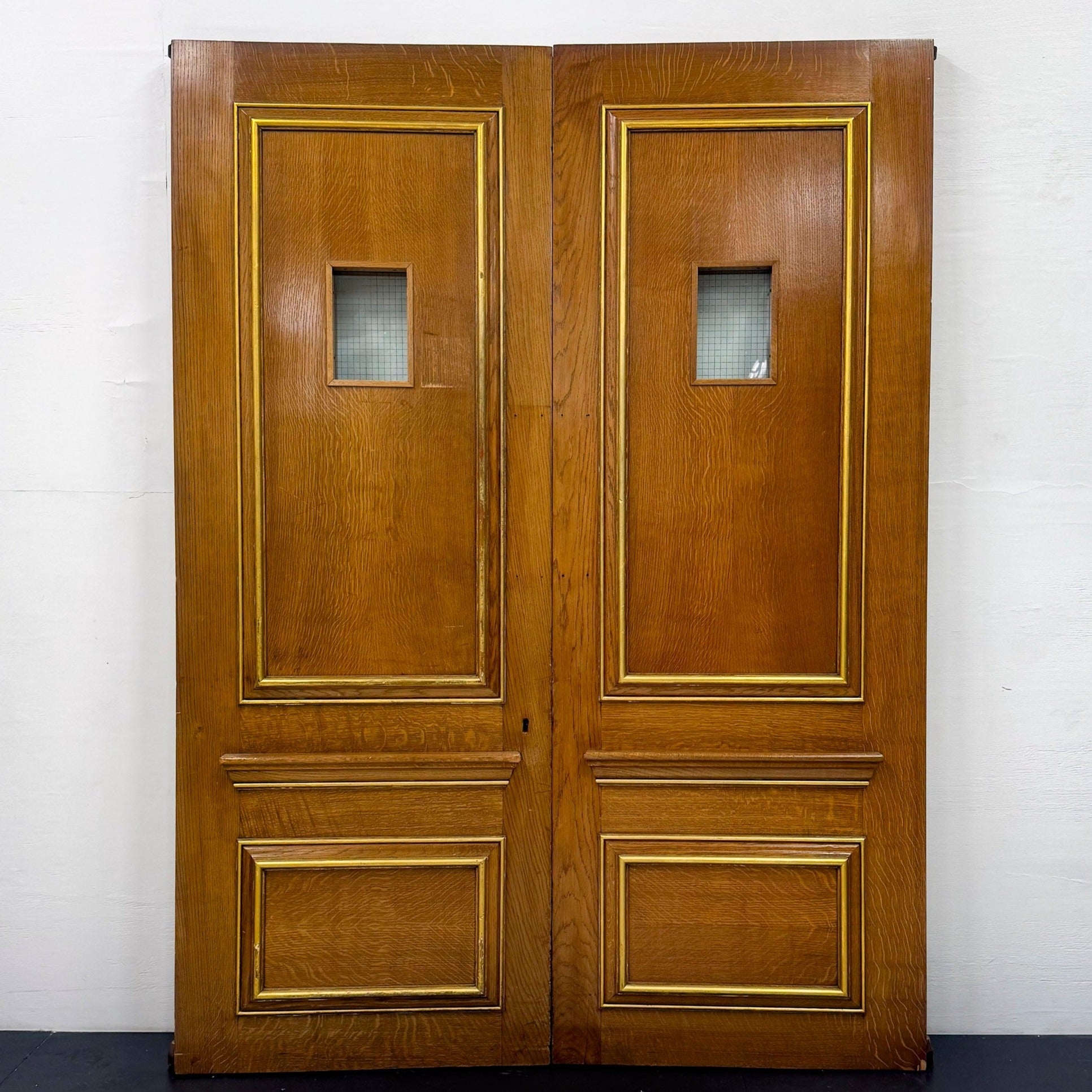 Clothworkers' Pair of Doors with Georgian Wire Viewing Windows - 214.5cm x 157.5cm | The Architectural Forum