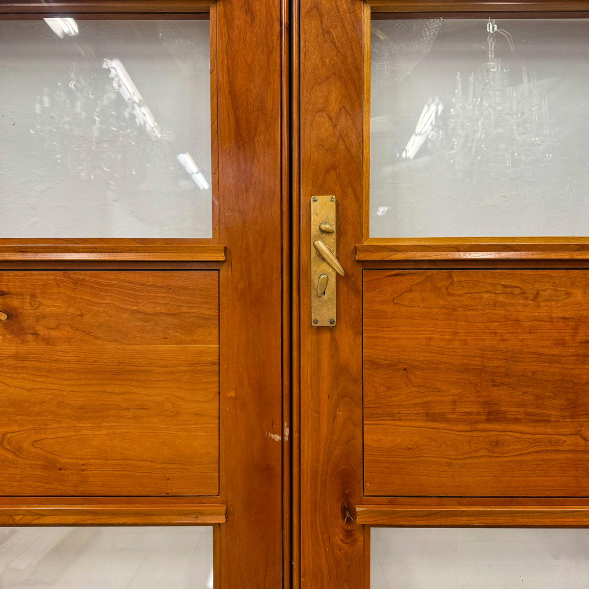 Clothworkers&#39; Pair Walnut Glazed Doors - 238cm x 142.5cm | The Architectural Forum