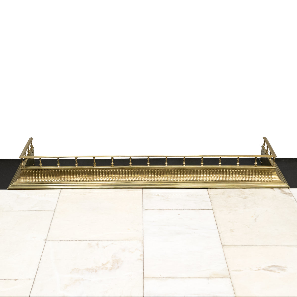 Antique Brass Fireplace Fender | The Architectural Forum