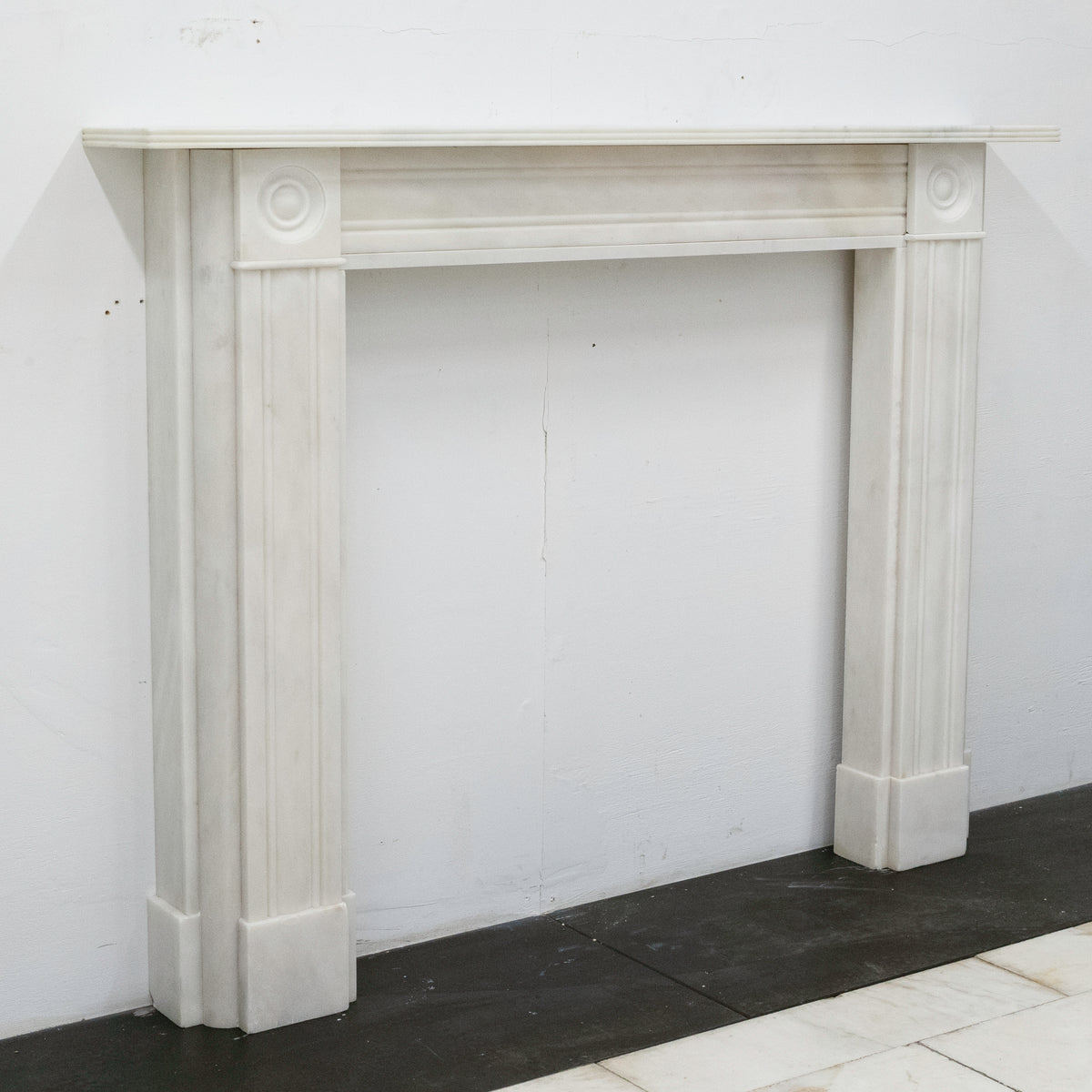 Reclaimed Georgian Style Statuary Marble Fireplace | The Architectural Forum