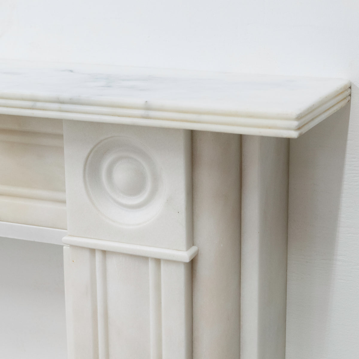 Reclaimed Georgian Style Statuary Marble Fireplace | The Architectural Forum