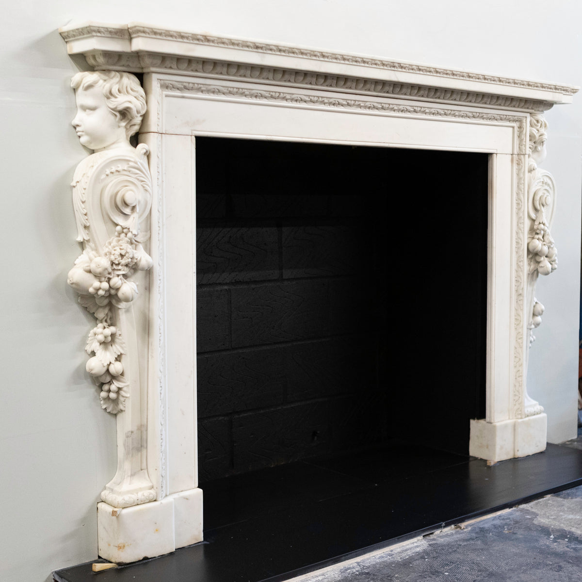 18th Century English Baroque Marble Fireplace | Appuldurcombe House | The Architectural Forum