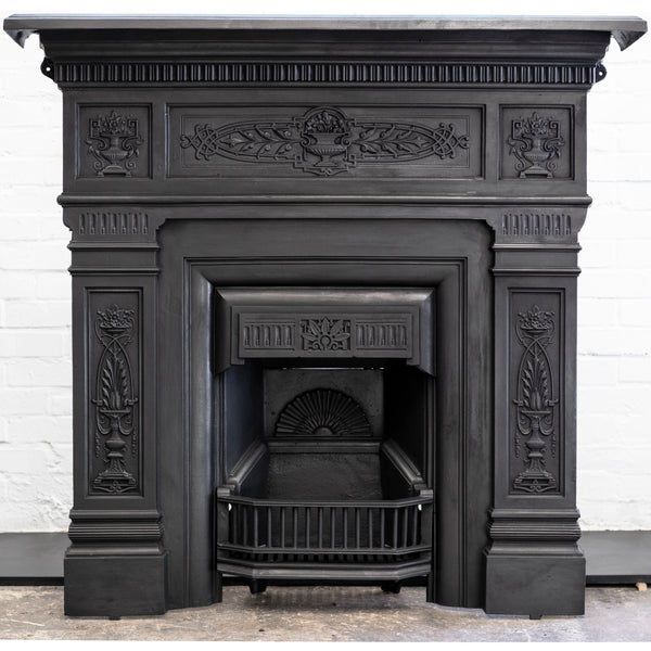 Antique Cast Iron Combination Fireplace - The Architectural Forum