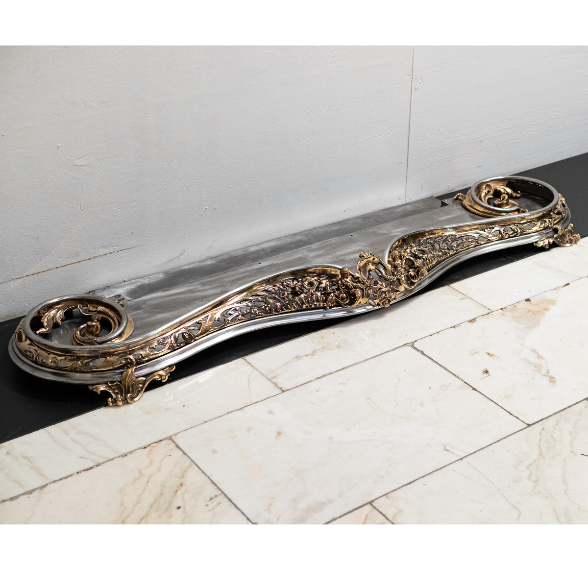 Antique Serpentine Rococo Fireplace Fender | The Architectural Forum