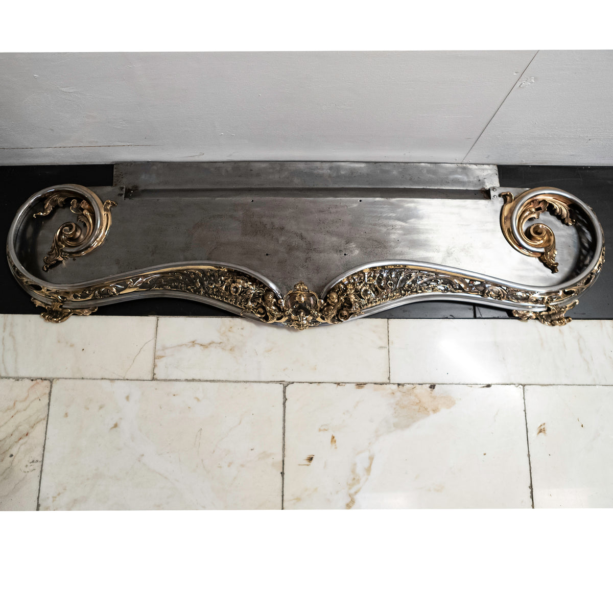 Antique Serpentine Rococo Fireplace Fender | The Architectural Forum