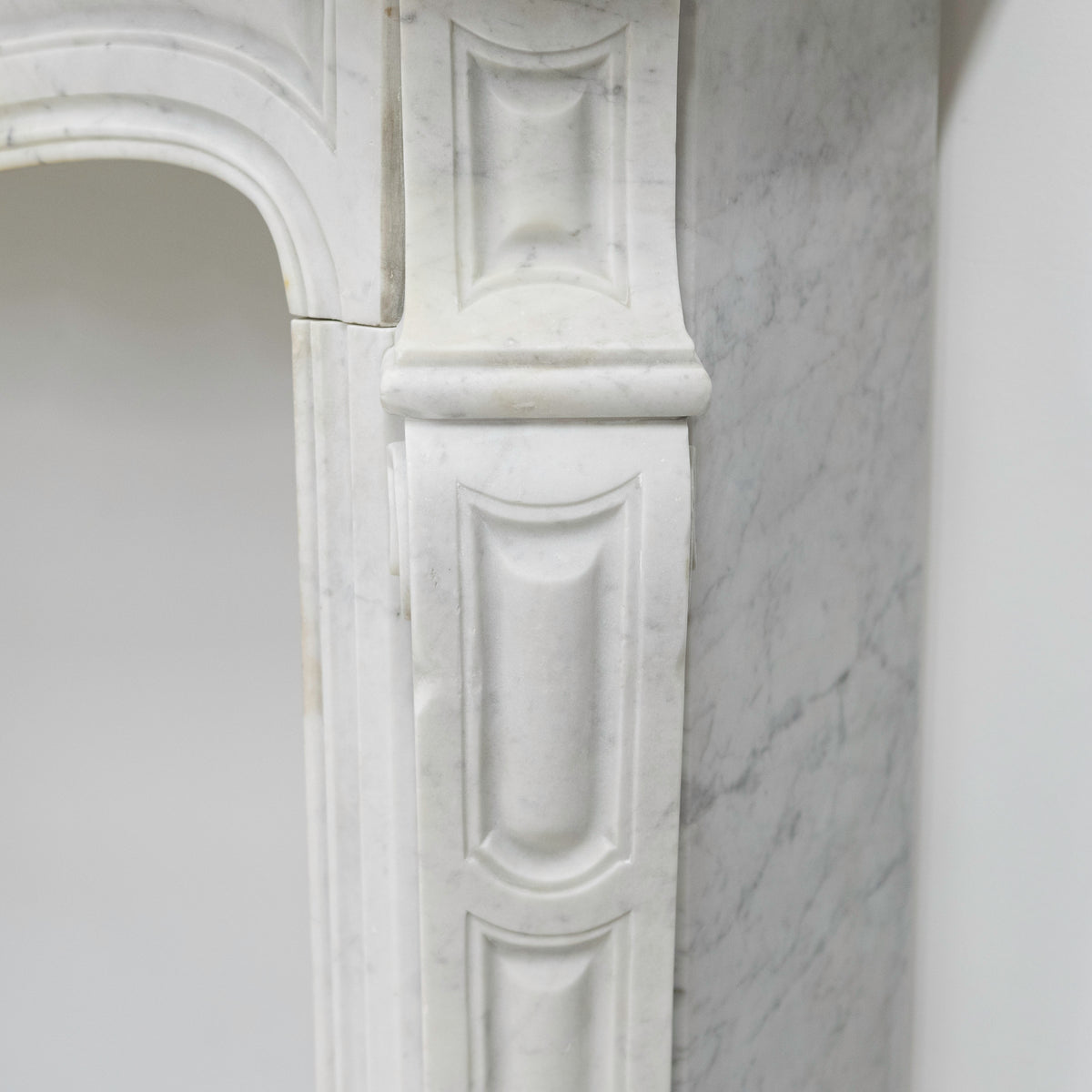 Antique French Style Louis Pompadour Marble Fireplace | The Architectural Forum